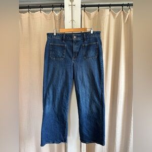 J. Crew Curvy Full Length Slim Wide Leg Jeans- 32
